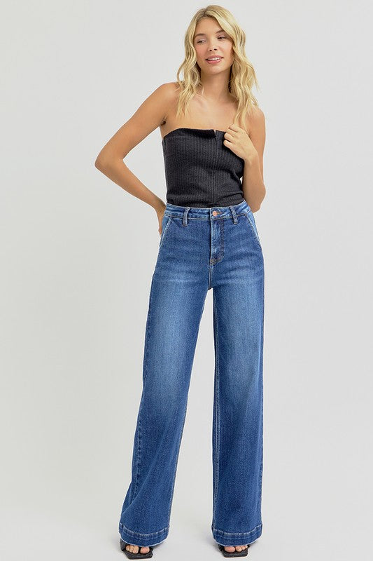 High Rise Wide Leg Jeans Women